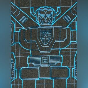 Black T-Shirt w/Blue Robot - L - VOLTRON FLOPHOUSE LOOTCRATE exclusive XL